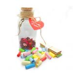 Borcan handmade personalizat,100 motive - Te iubesc, flori parfumate