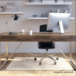 Protectie podea sub scaun, transparent, 120x90 cm, 1,8 mm, ELLIE NEW TIP 10