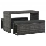 Set mobilier de exterior cu perne