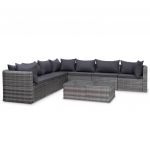 Set mobilier de gradina cu perne