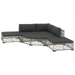 Set mobilier de gradina cu perne