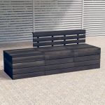 Set mobilier gradina din paleti cu perne