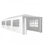 Cort de petrecere de gradina, alb, 3x9 m, TEKNO TIP 3 + 8 fete