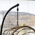 Scaun suspendat, natural / negru / gri, GABE