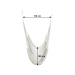 Scaun suspendabil balansoar, alb, KAZAN