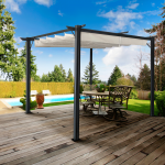 Pergola cu acoperis glisant, aluminiu, PEPY BASIC