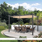 Pergola cu acoperis glisant, aluminiu, PEPY BASIC