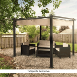 Pergola cu acoperis glisant, aluminiu, PEPY BASIC