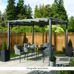 Pergola cu acoperis glisant, aluminiu, PEPY BASIC