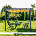 Pergola cu acoperis glisant, aluminiu, PEPY BASIC