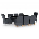 Set mobilier exterior cu perne