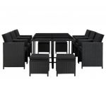 Set mobilier de exterior cu perne