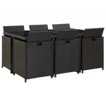 Set mobilier de exterior cu perne