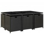 Set mobilier de exterior cu perne