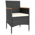 Set cu scaun de gradina si taburet
