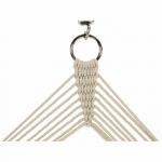 Scaun suspendabil, bumbac/lemn, alb, LANTA