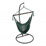 Scaun balansoar suspendabil, verde inchis / maro, BASKO
