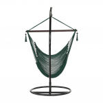 Scaun balansoar suspendabil, verde inchis / maro, BASKO