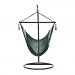Scaun balansoar suspendabil, verde inchis / maro, BASKO