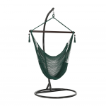 Scaun balansoar suspendabil, verde inchis / maro, BASKO