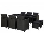 Set mobilier de exterior cu perne