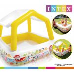 Intex Piscina gonflabila cu umbrar, 157 x 157 x 122 cm