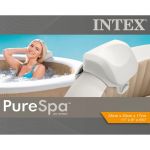 Intex Tetiera Premium PureSpa, alb, 28 x 23 x 17 cm, spuma