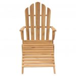 Scaun Adirondack cu suport de picioare