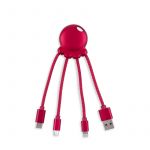 Adaptor - Octopus Power 2 All-in-one Adaptor Metallic Red | Xoopar