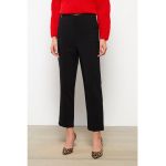 Pantaloni crop cu croiala dreapta