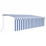 Copertina retractabila manual cu stor&LED albastru&alb