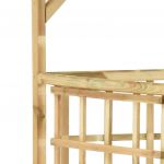 Pergola de gradina pentru pubele duble