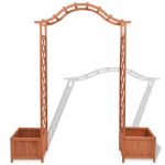 Spalier arcada trandafiri cu ghivece 180 x 40 x 205 cm