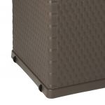Cutie de depozitare pentru gradina maro 120x56x63 cm PP ratan