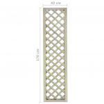 Spalier de gradina, 40 x 170 cm, lemn de pin tratat