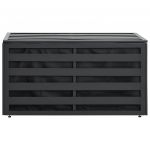 Lada de depozitare gradina, antracit, 100 x 50 x 50 cm, aluminiu