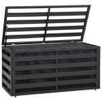 Lada de depozitare gradina, antracit, 100 x 50 x 50 cm, aluminiu