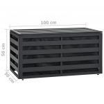 Lada de depozitare gradina, antracit, 100 x 50 x 50 cm, aluminiu