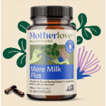MORE MILK PLUS capsule pentru stimularea lactatiei - MOTHERLOVE 120 capsule