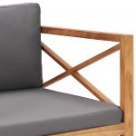 Scaun de gradina cu perne crem