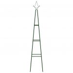 Suporturi plante gradina 2 buc. verde inchis 35 x 35 x 195 cm, fier