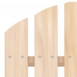 Scaun gradina Adirondack cu 2 locuri & otoman alb