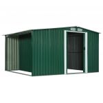 Sopron de gradina cu usi glisante, 329,5 x 205 x 178 cm, otel