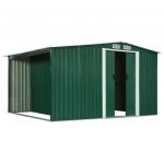 Sopron de gradina cu usi glisante, 329,5 x 205 x 178 cm, otel