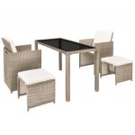 Set mobilier de exterior cu perne
