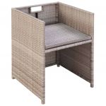 Set mobilier de exterior cu perne