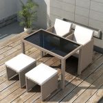 Set mobilier de exterior cu perne