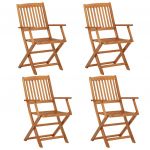 Set mobilier de exterior pliabil
