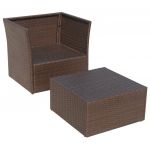 Scaun de gradina cu taburet