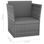 Scaun de gradina cu taburet
